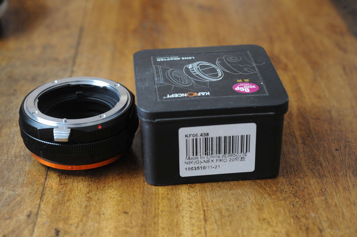 K&F NEX Adapter for Nikon F-Mount Lenses including Nikon 'G' Lenses