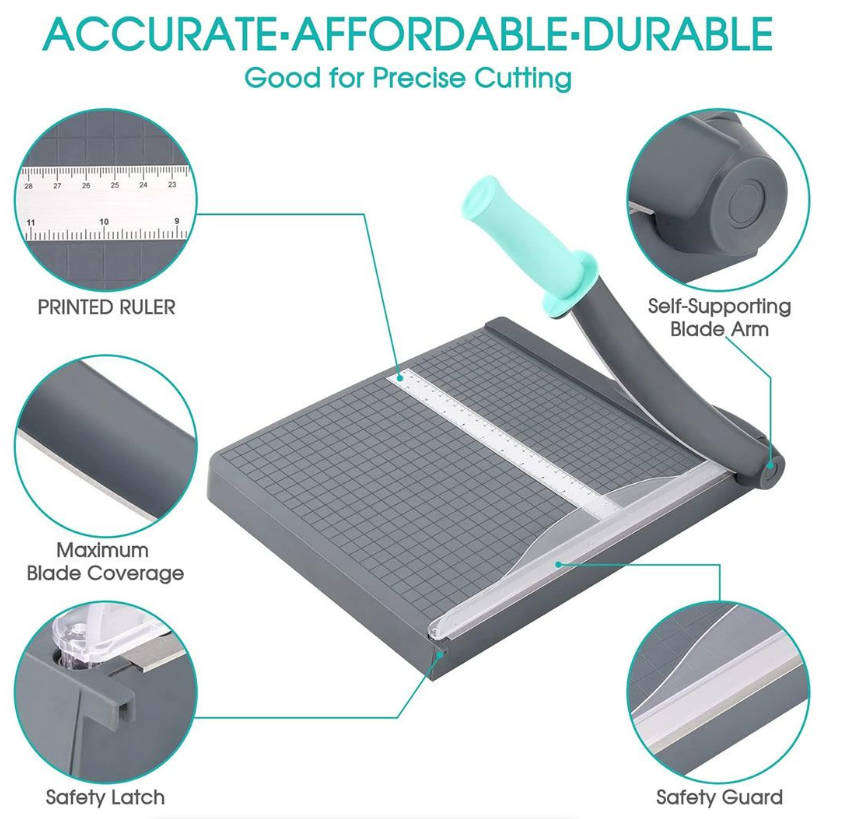 A4 Paper Trimmer 12 inch Paper Cutter Guillotine 16 Sheets Capacity