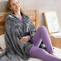 Soft Electric Wearable Warmer Blanket- Grey Shawl