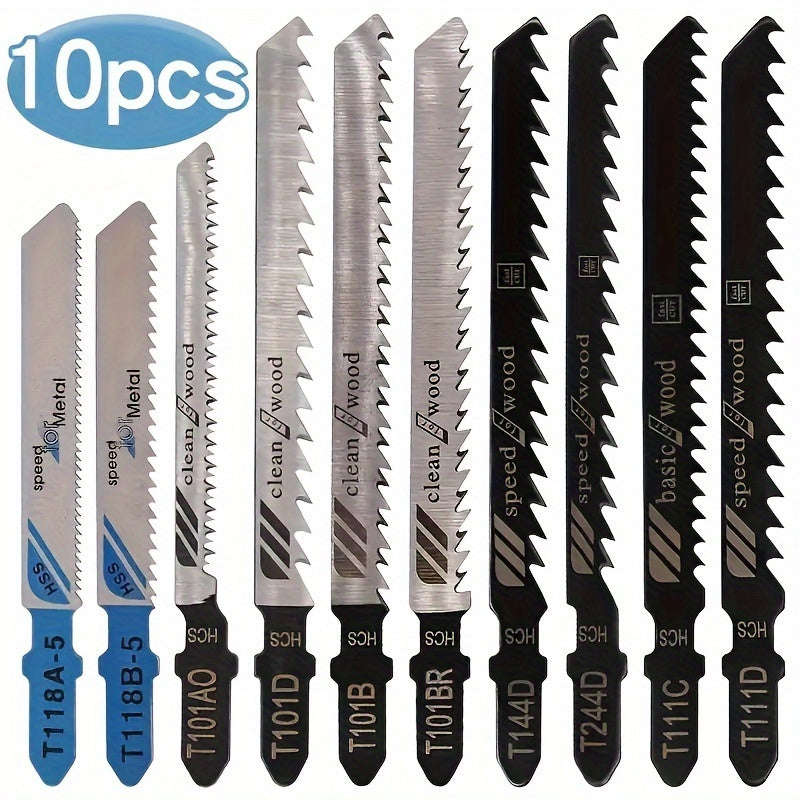 10 Piece Jigsaw Blade Set