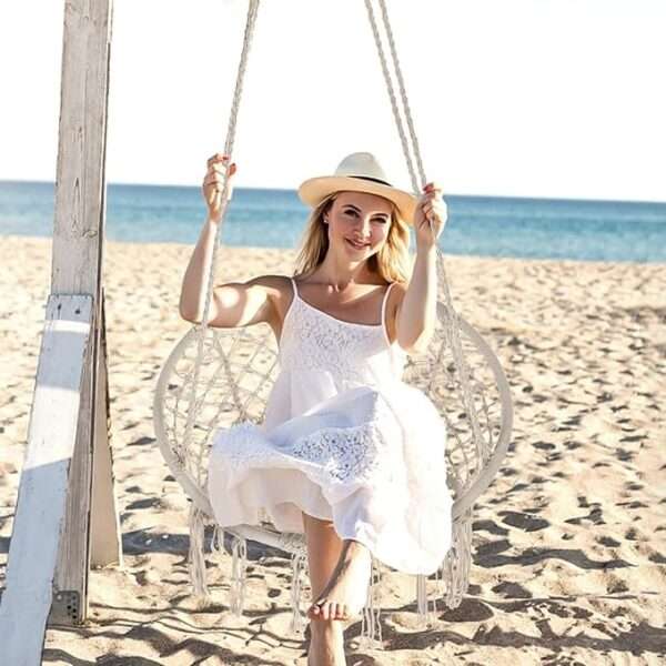 Hanging chair for indoor and outdoor use