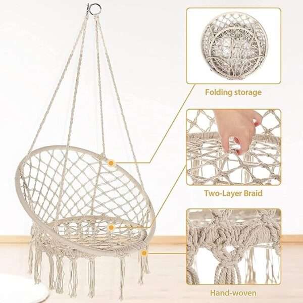 Hanging chair for indoor and outdoor use