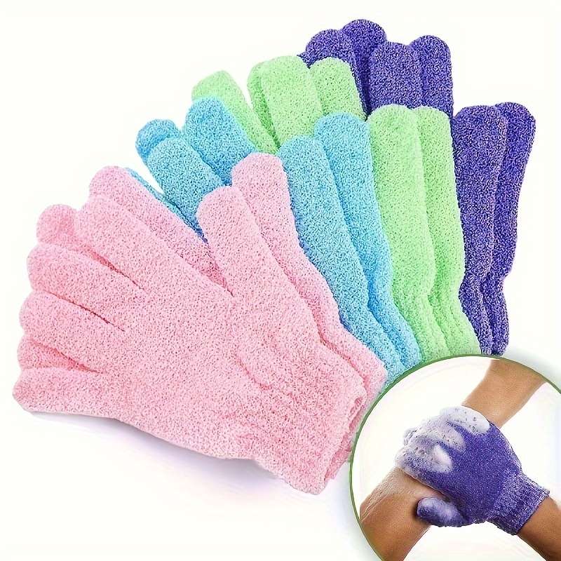 5pcs Exfoliating Gloves For Men & Women - Spa-Quality