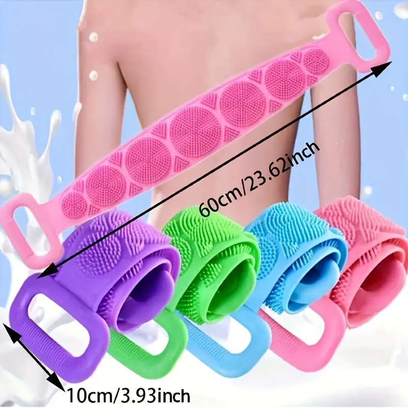 1pc Silicone Body Scrubber Bath Brush