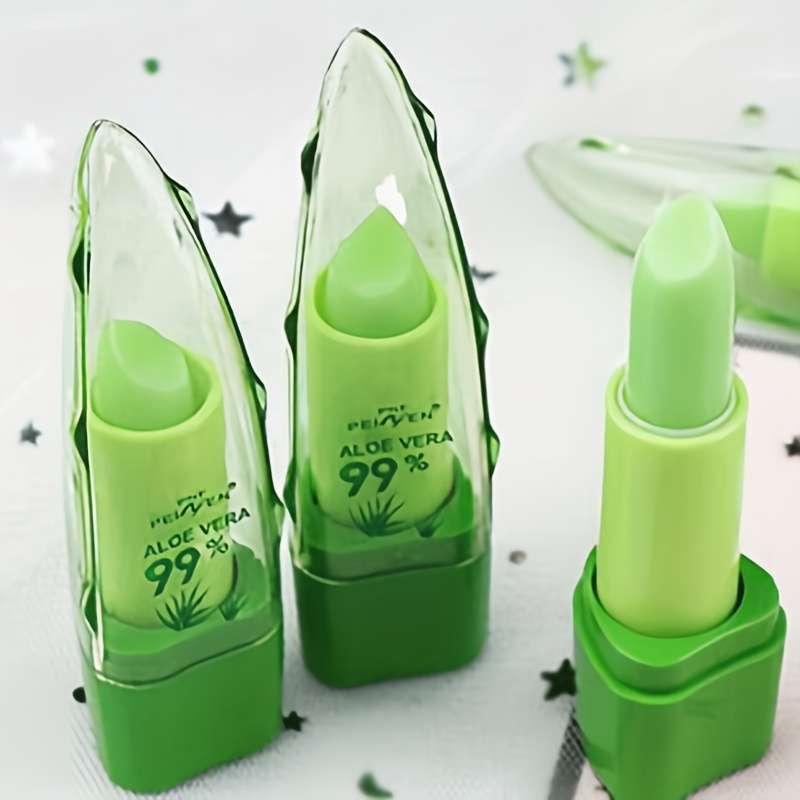 Aloe Vera Lip Balm, Magic Temperature Color Change Lipstick