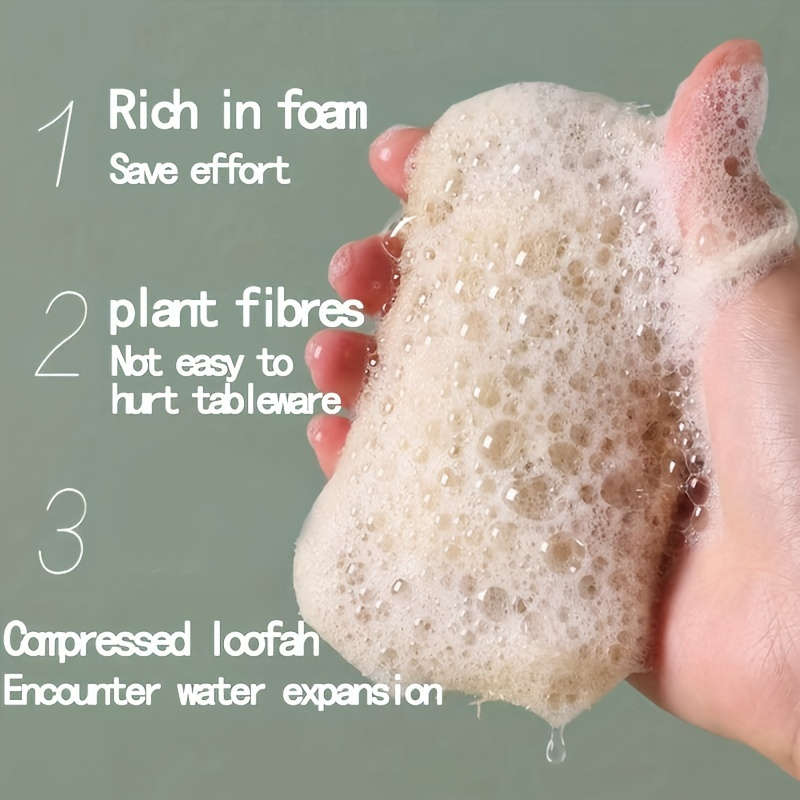 5pcs Natural Loofah Exfoliating Sponges