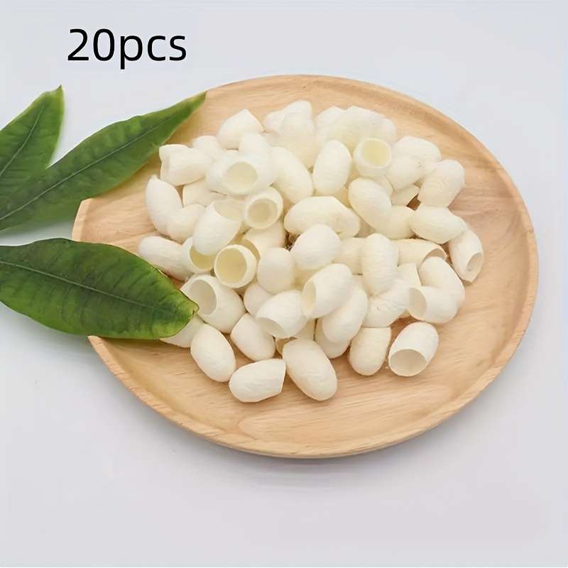 20pcs Natural Silk Balls Facial Cleaning Balls Skin Care Scrub Face Massage Exfoliate Tool For Face