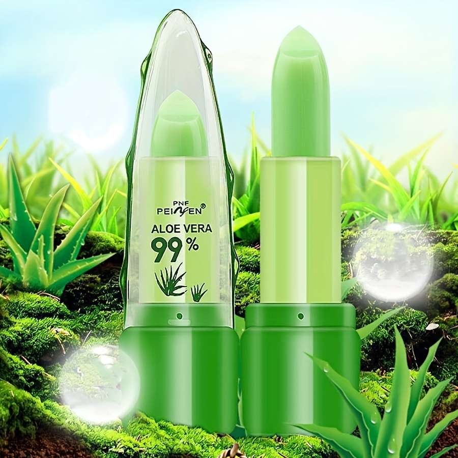Aloe Vera Lip Balm, Magic Temperature Color Change Lipstick