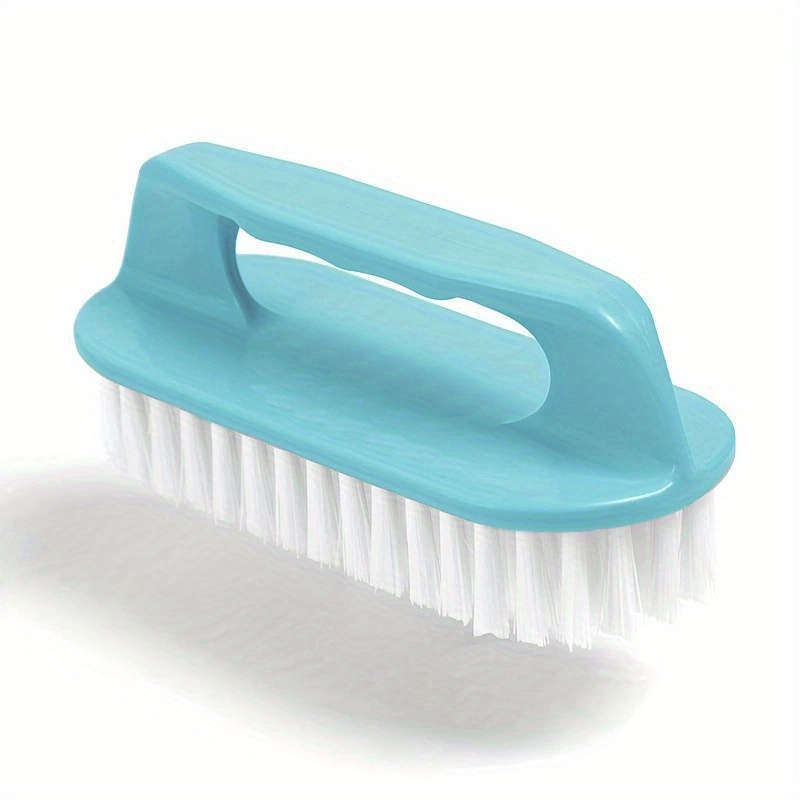 Multi-Functional 3-Sided Soft Bristle Laundry Brush With Long Handle