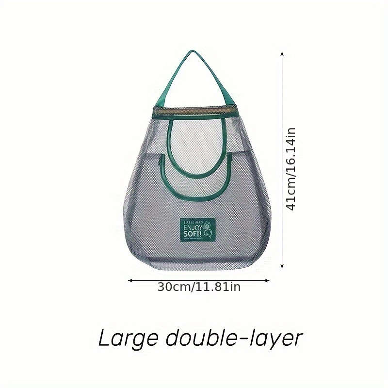 1pc Minimalist Polyester Mesh Kitchen Storage Bag