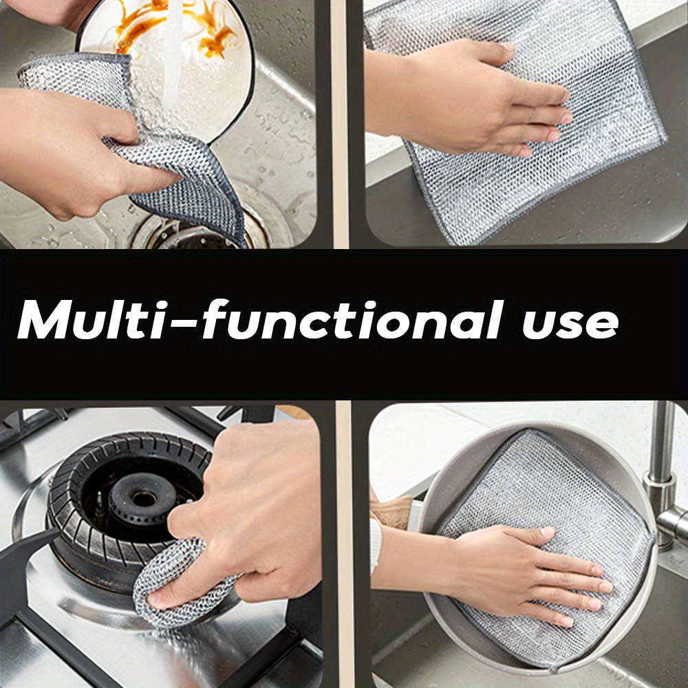 Pack Of 10pcs Multi-Functional Non-Stick Easy To Clean Rags