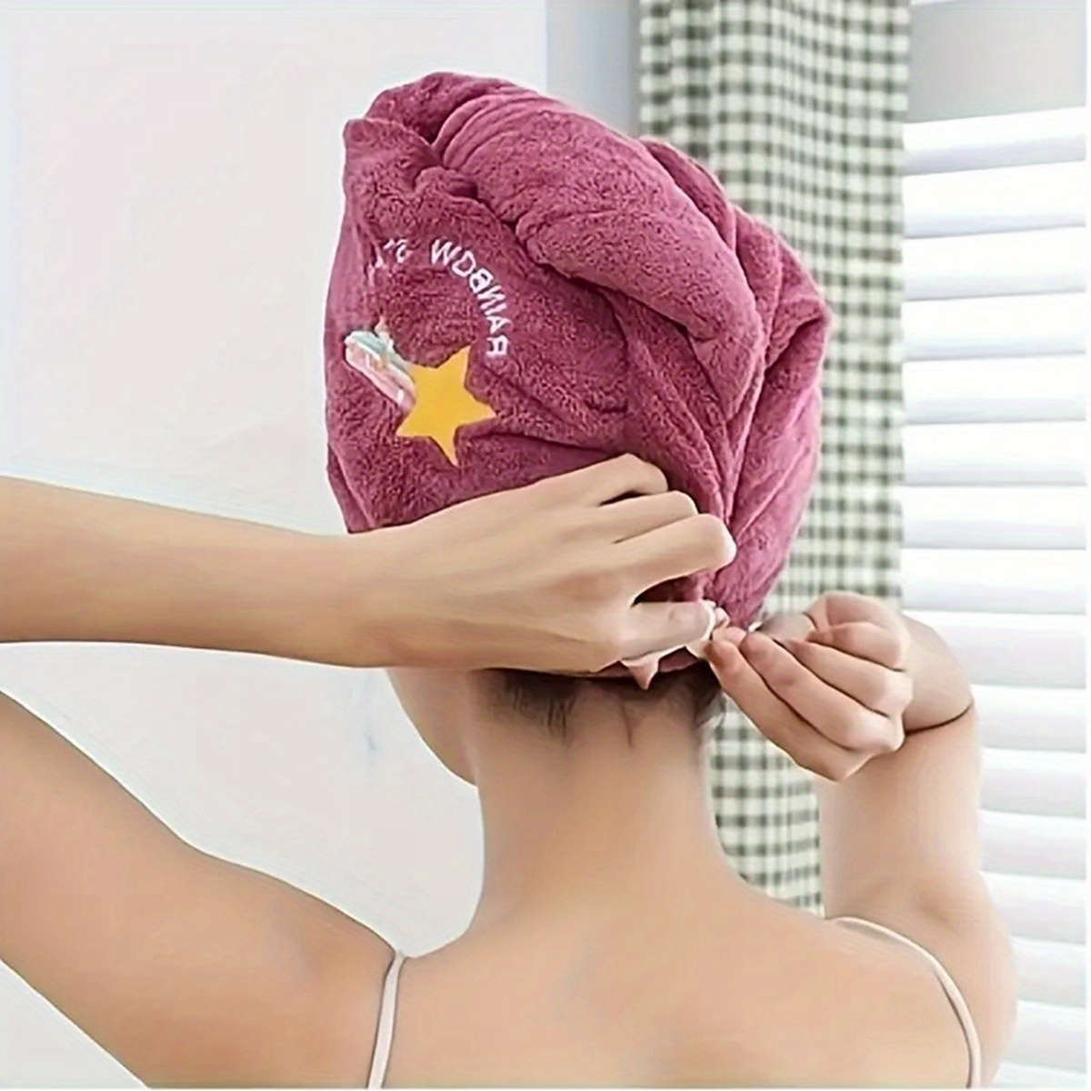 Ultra-Soft Microfiber Hair Towel Wrap - Quick Dry, Super Absorbent