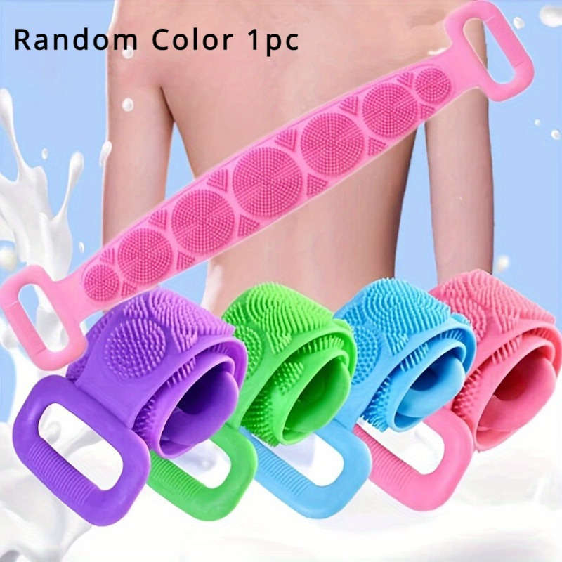 1pc Silicone Body Scrubber Bath Brush