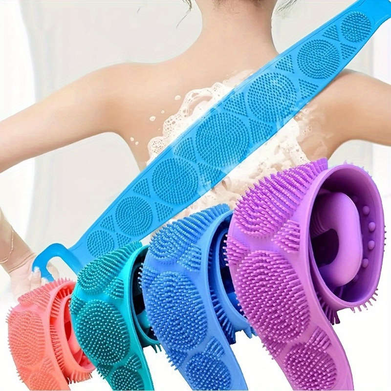 1pc Silicone Body Scrubber Bath Brush