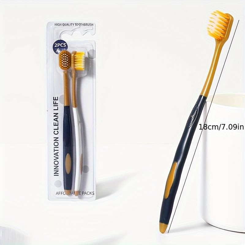 6pcs Premium Soft Bristle Toothbrushes For Adults - Ultra-Fine Fibers,