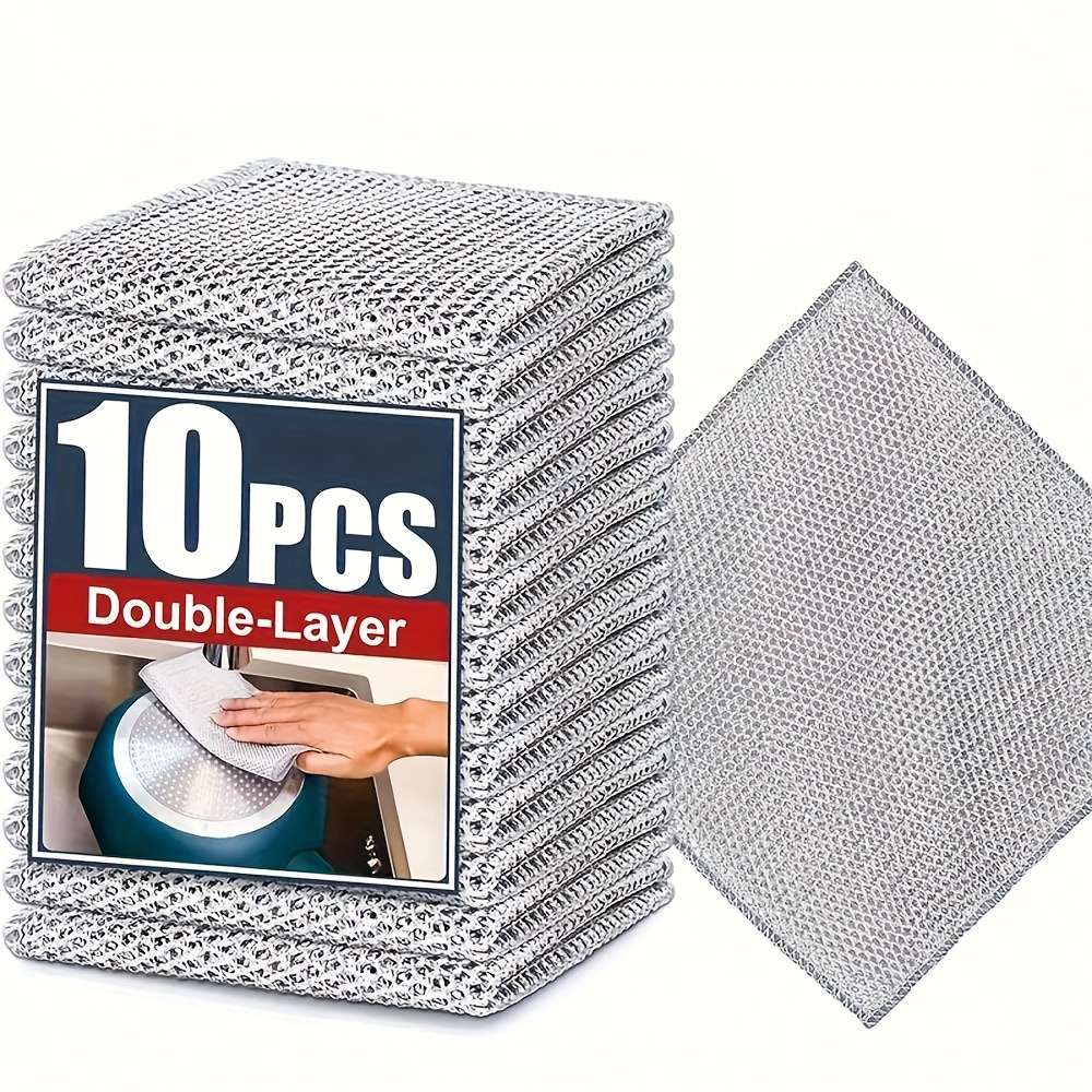 Pack Of 10pcs Multi-Functional Non-Stick Easy To Clean Rags