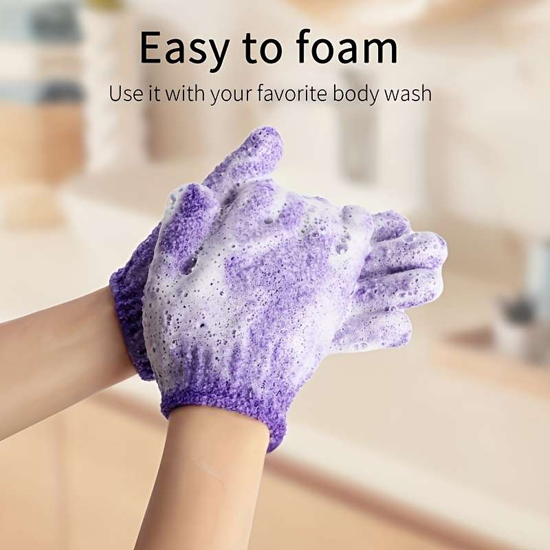 5pcs Exfoliating Gloves For Men & Women - Spa-Quality