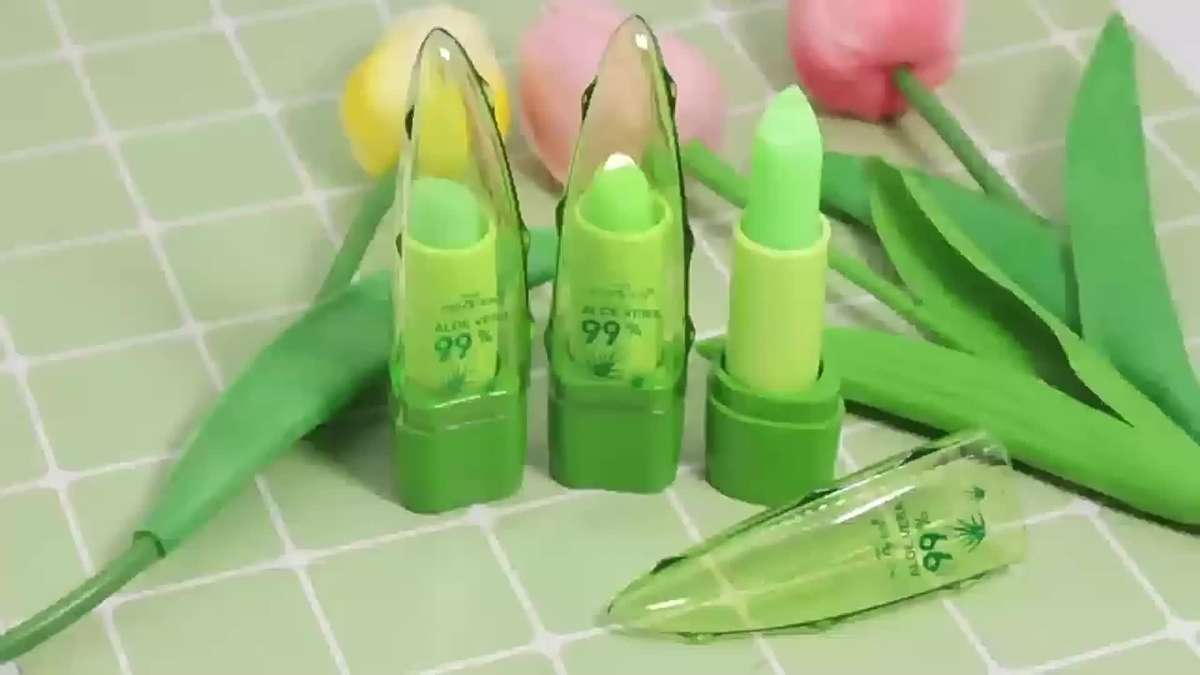Aloe Vera Lip Balm, Magic Temperature Color Change Lipstick