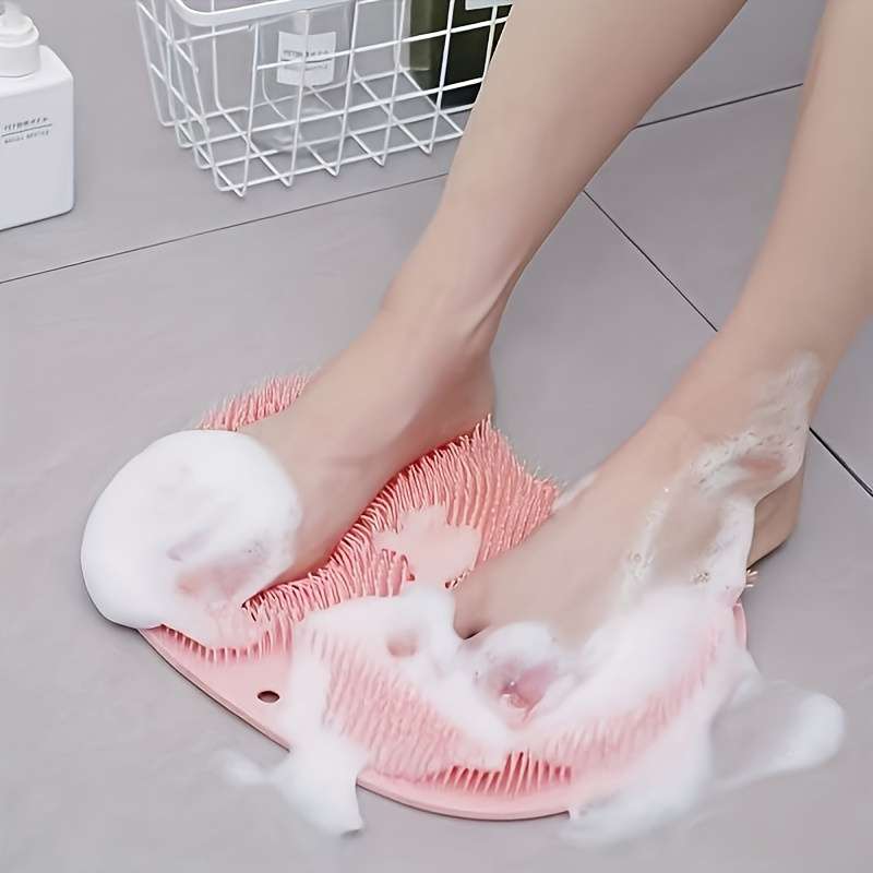 Lazy Spa Bath Brush With Deep Back & Foot Massage - Non-Slip