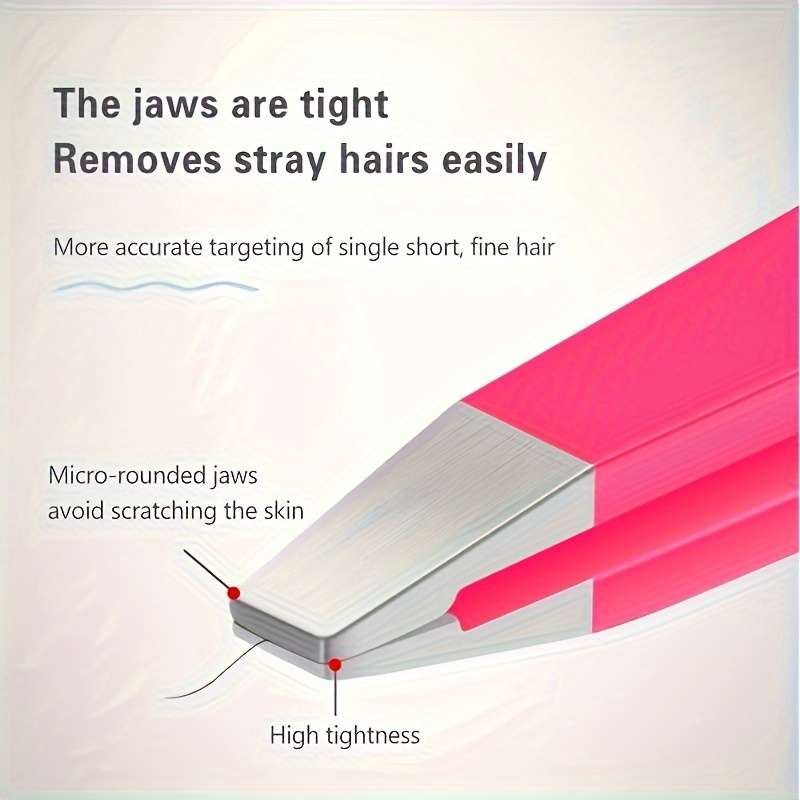 1X And 7X Magnification Makeup Mirror And Hair Removal Tweezers 2pcs Set