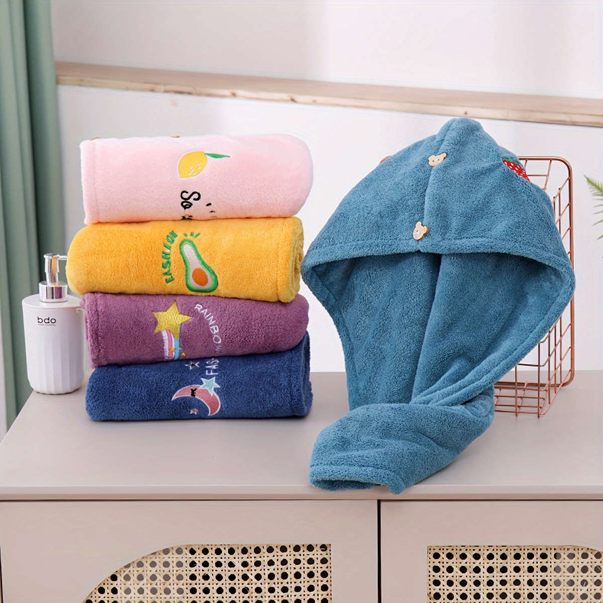 Ultra-Soft Microfiber Hair Towel Wrap - Quick Dry, Super Absorbent