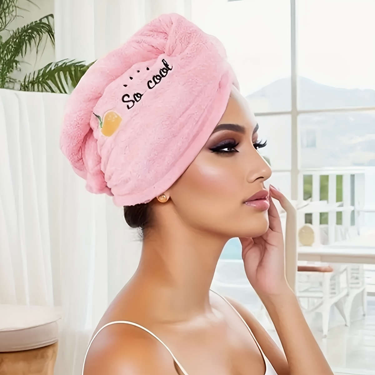 Ultra-Soft Microfiber Hair Towel Wrap - Quick Dry, Super Absorbent