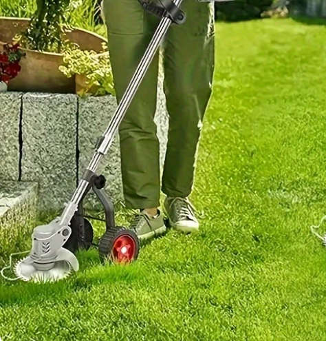 2pc Lawn Mower Plus Trimming Wheel Set, Perfect For Weeding And Gardening Tasks,