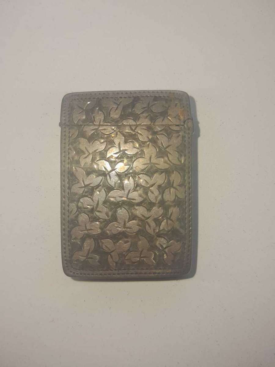 VIintage Sliver match box