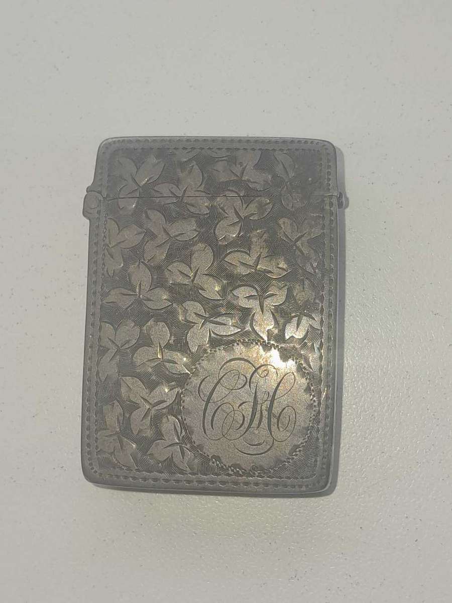 VIintage Sliver match box