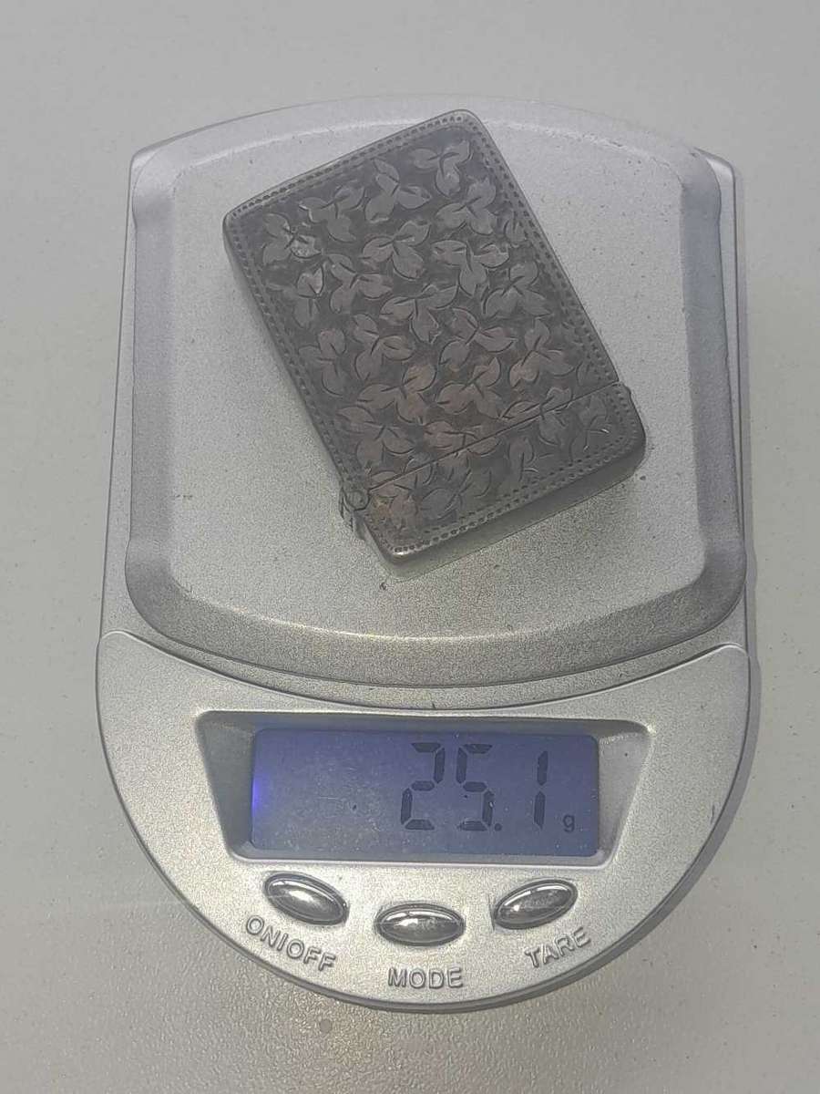 VIintage Sliver match box