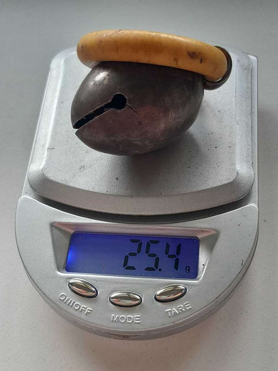 Vintage baby rattel/teething Silver