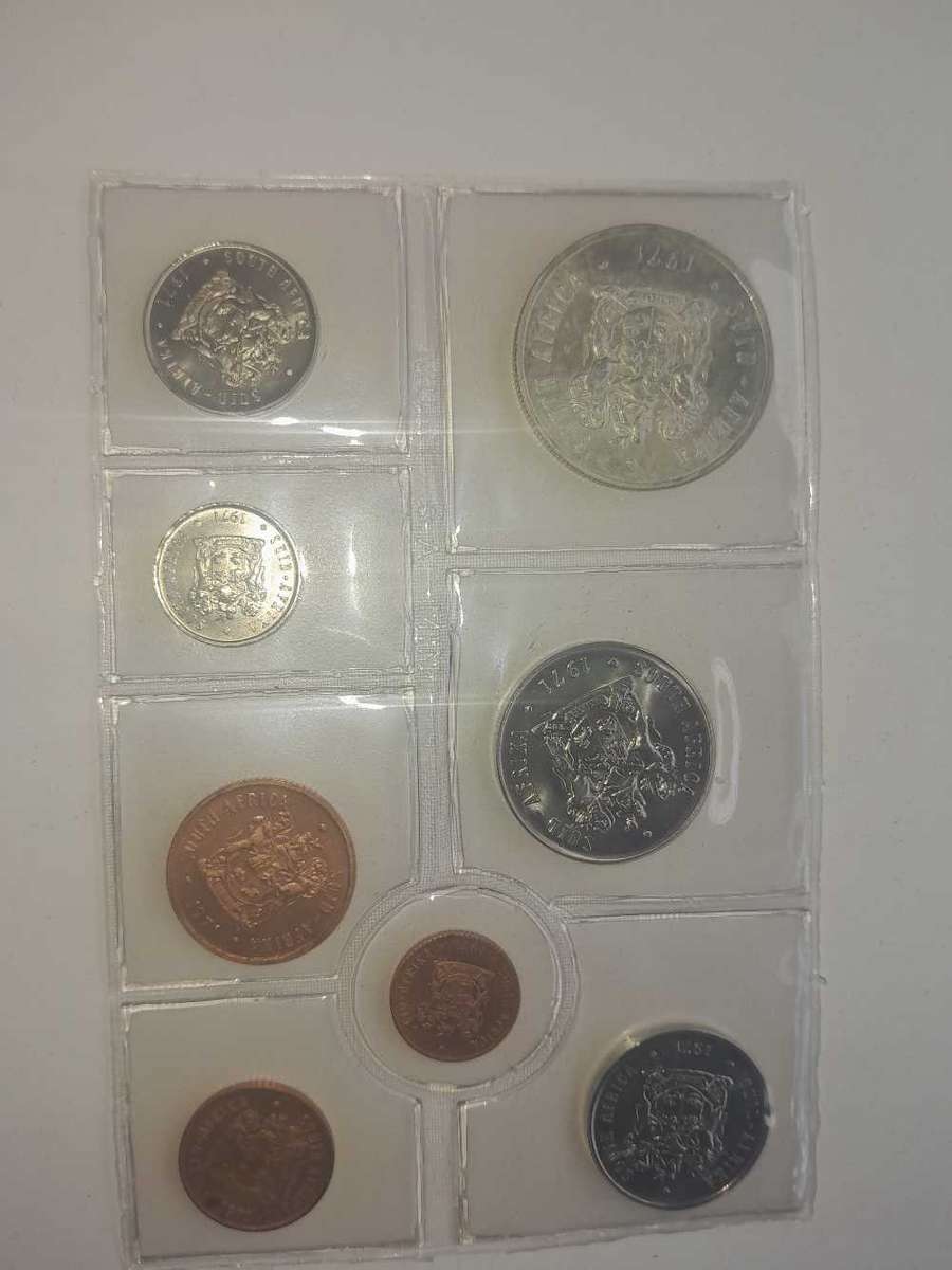 UNC SA Coins with 1Rand Sliver coins X3 ONE BID FOR ALL