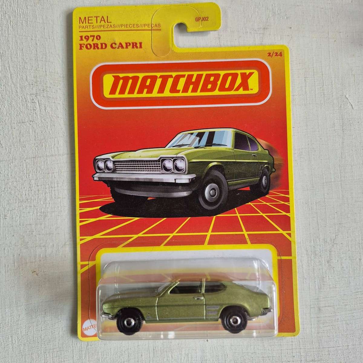 Matchbox 1970 Ford Capri Green