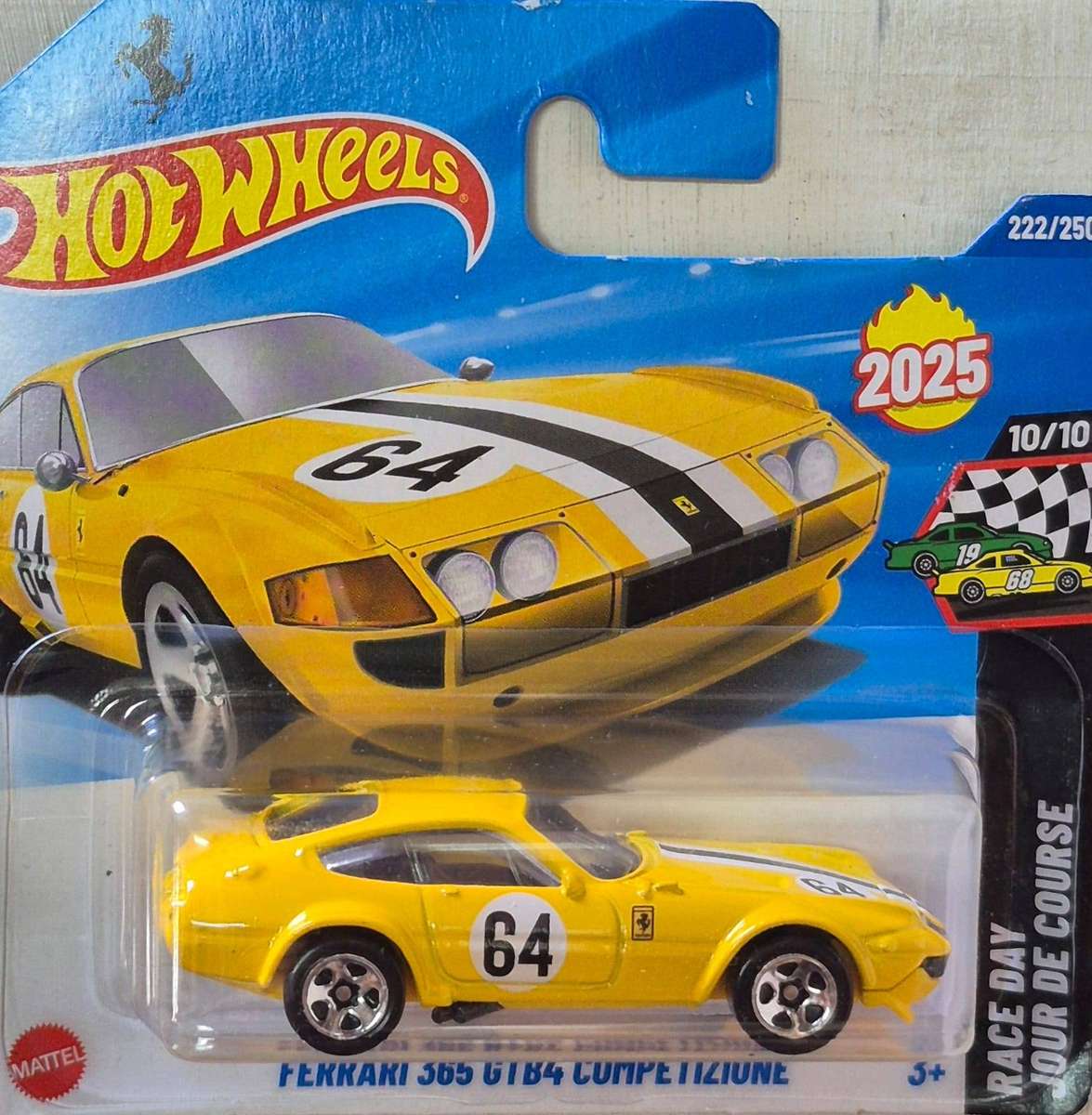Hot Wheels Ferrari 365 GTB4 Competizione Yellow