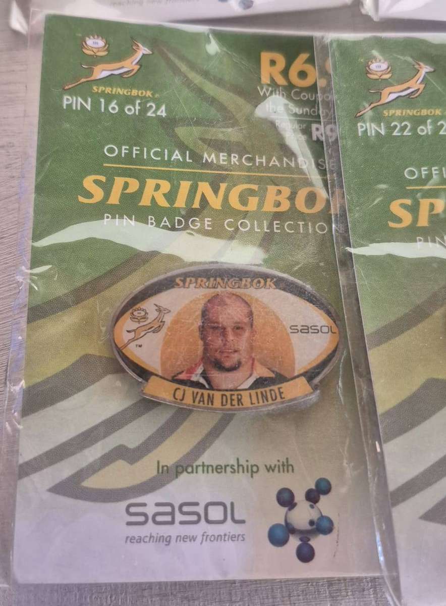 2006 SA Springbok Pin Badges Job Lot of 13