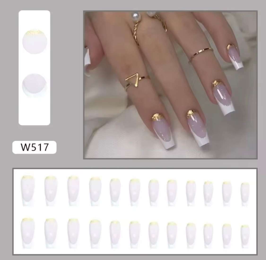 24-Piece Almond Shaped Press-On Nails