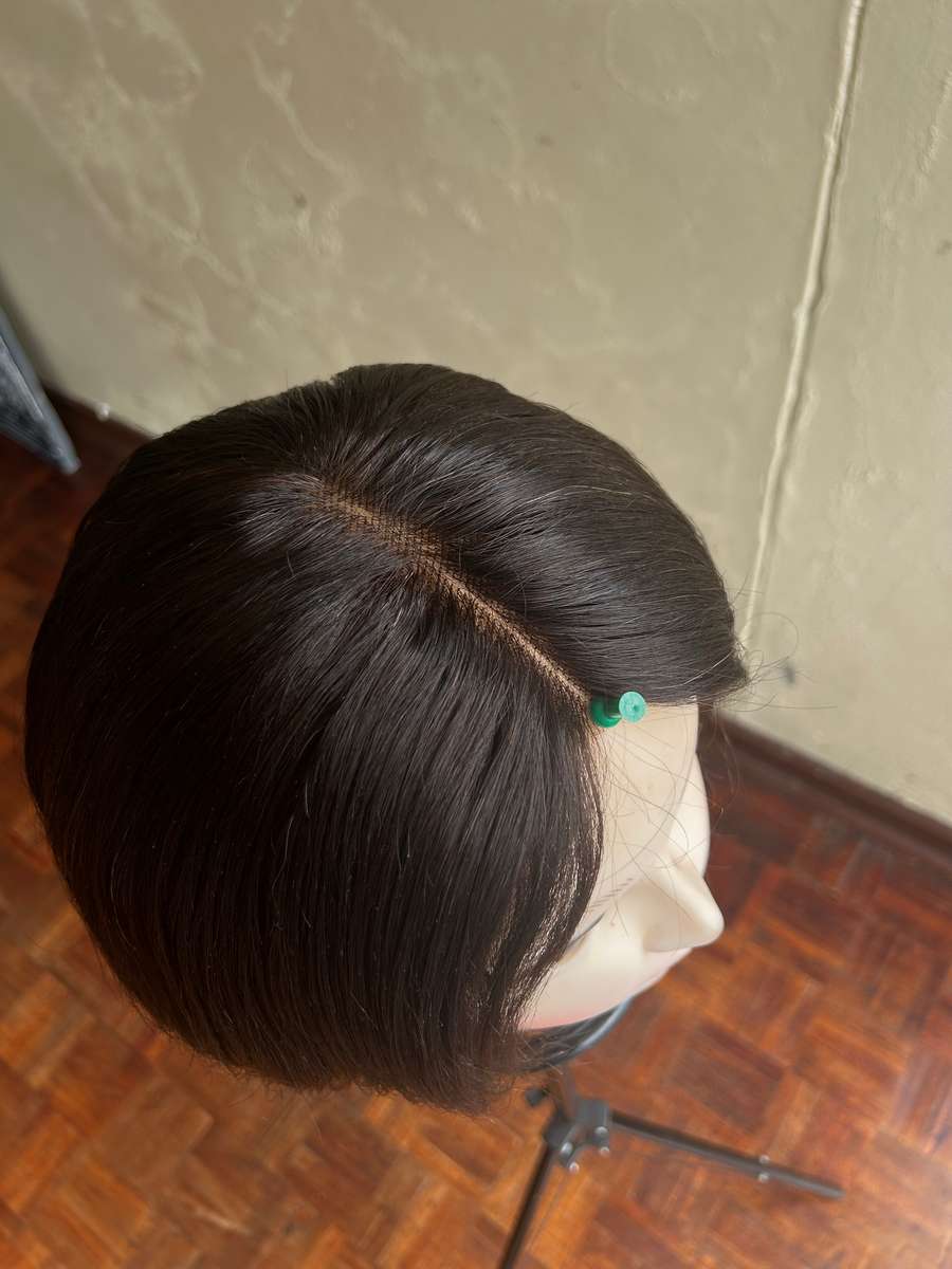 8" HUMAN HAIR 3 PART WIG