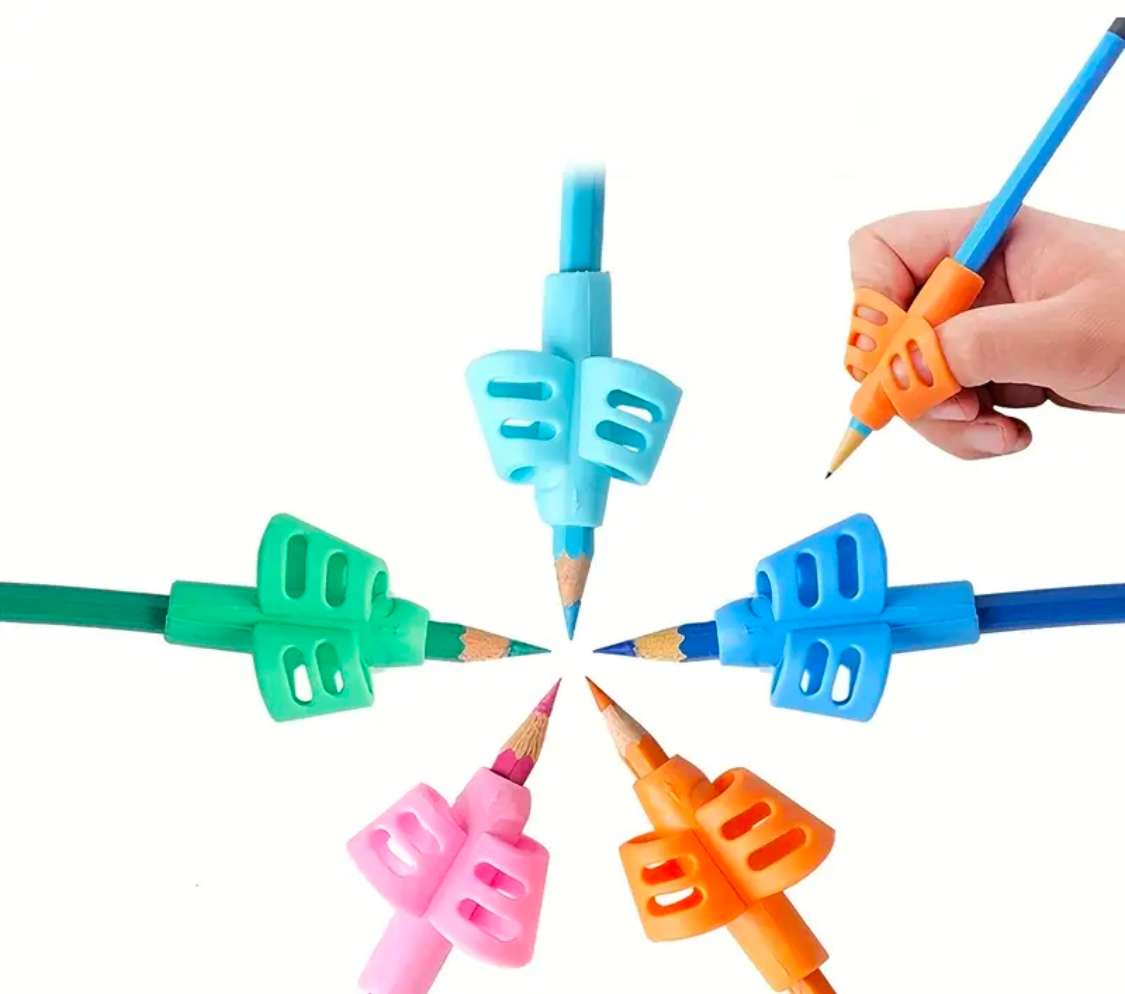 Pen / Pencil Grip Holder Ergonomic Design - 3 pack