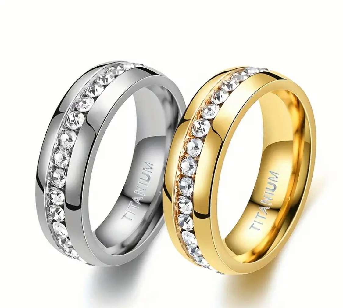 Titanium Silver Wedding Band