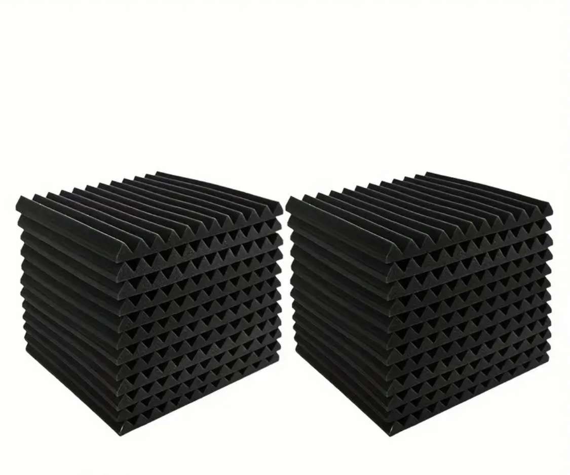 30x30cm Acoustic Panels Soundproofing - 20 Pack
