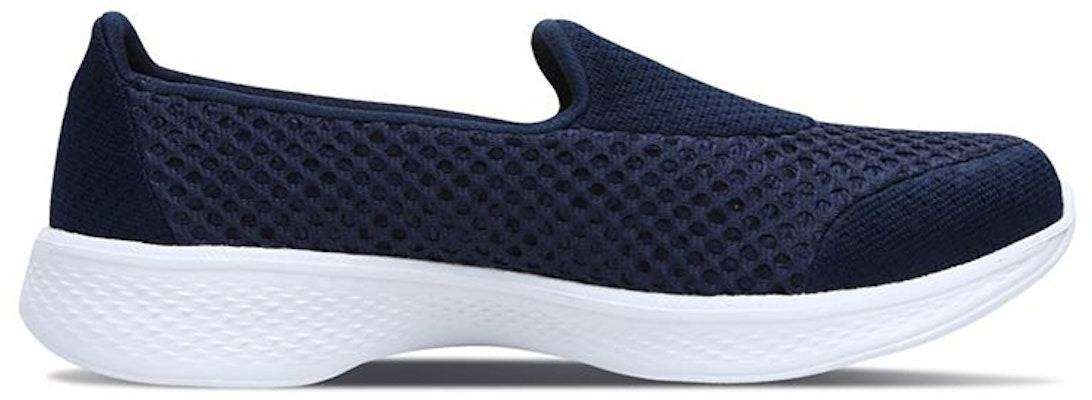Skechers Women's Go Walk 4 Slip On Blue White 14145