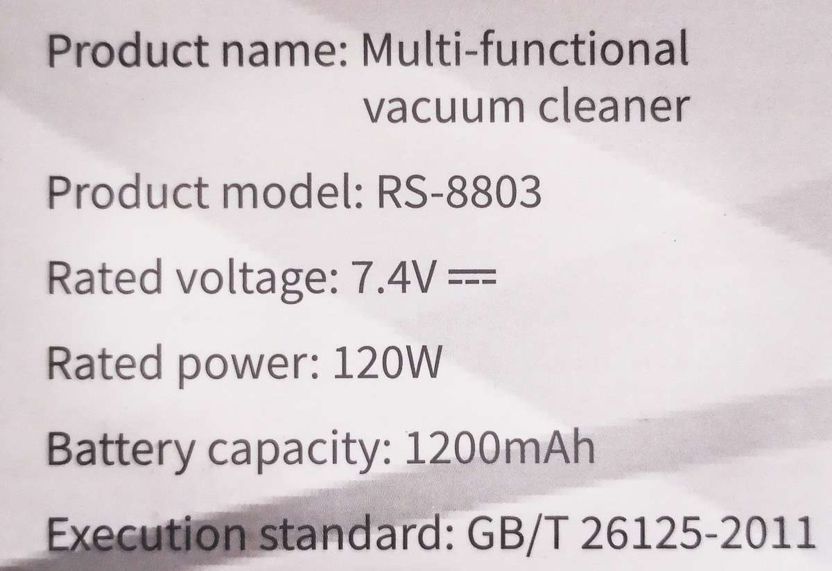 Rechargeable Cordless Car Vacuum Cleaner