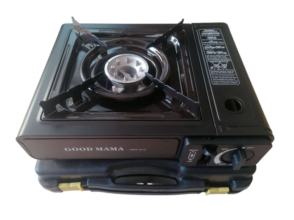 Camping Gas Stove + 4 Gas Bottles