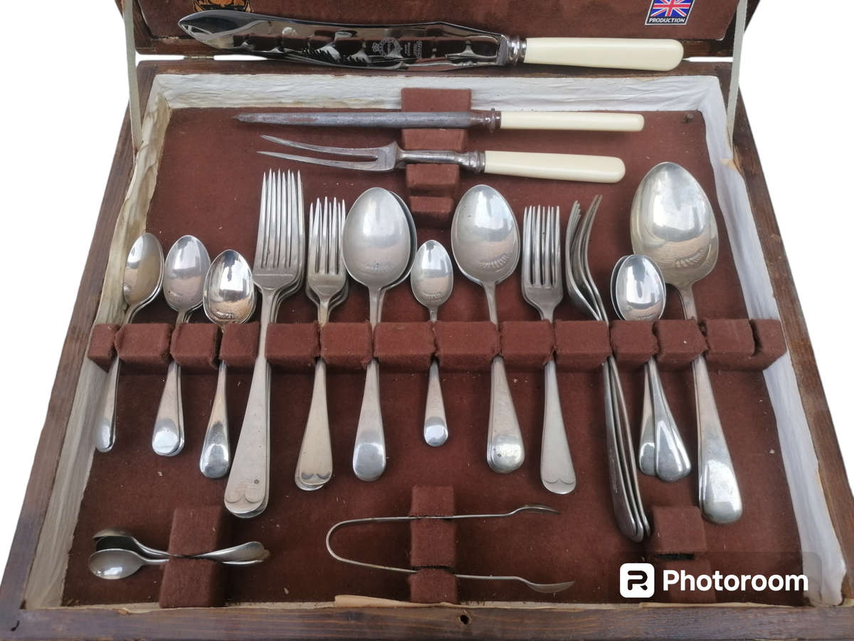 49 Piece All British Sheffield Cutlery Set