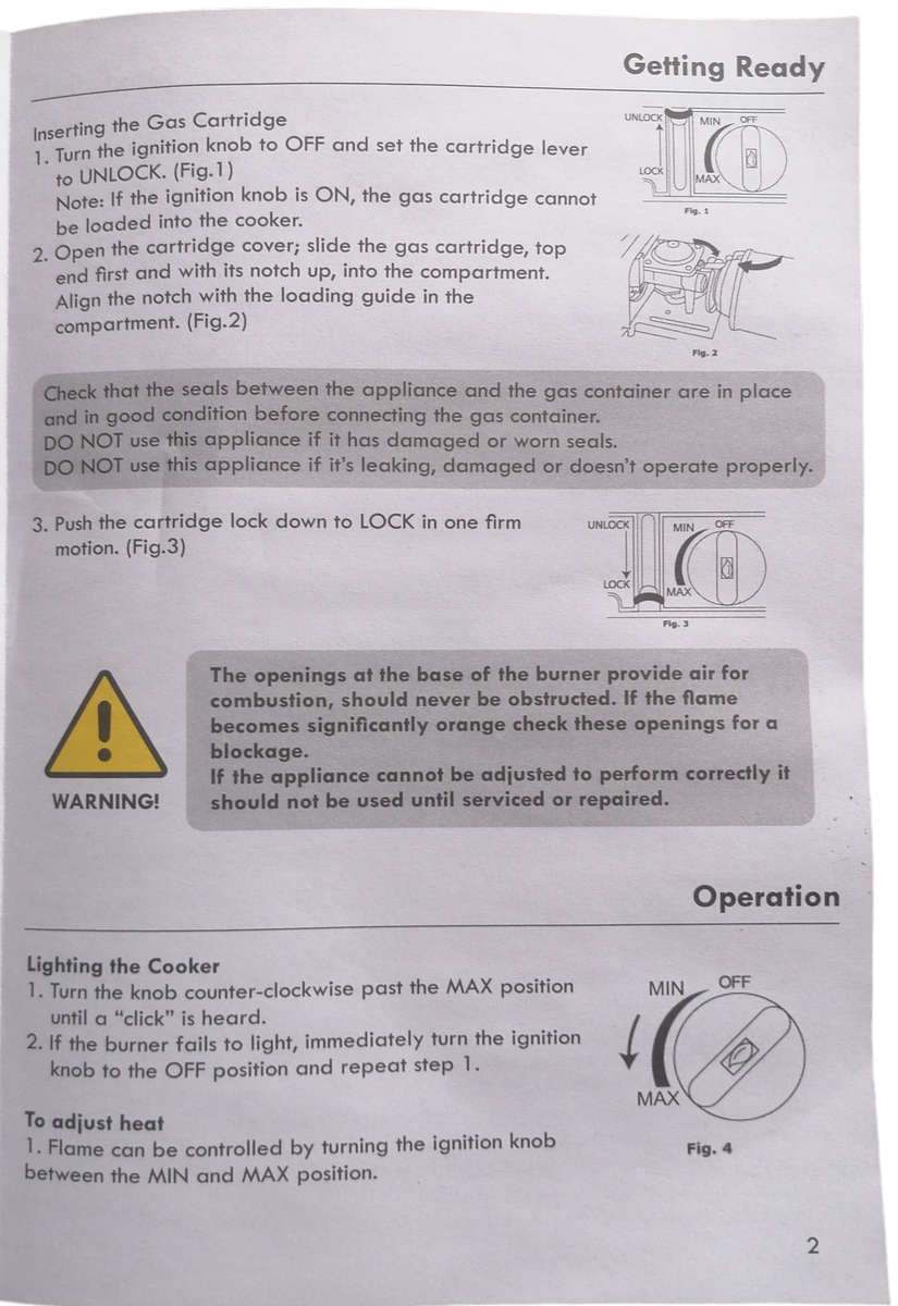 Portable Gas Stove + 2 Refills & Carry Case