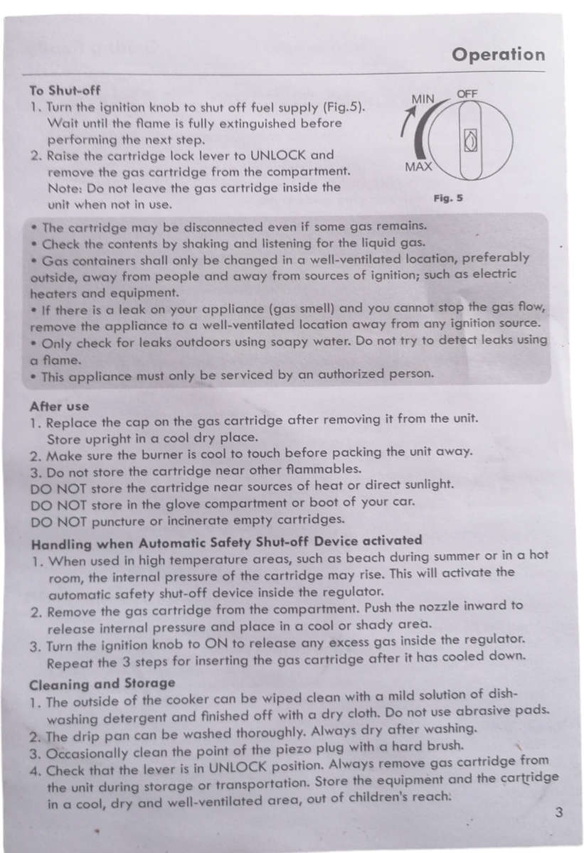 Portable Gas Stove + 2 Refills & Carry Case