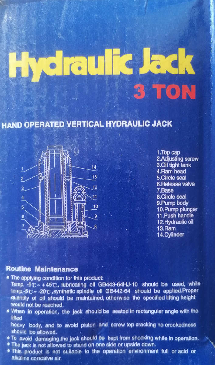 3 Ton Hydraulic Jack