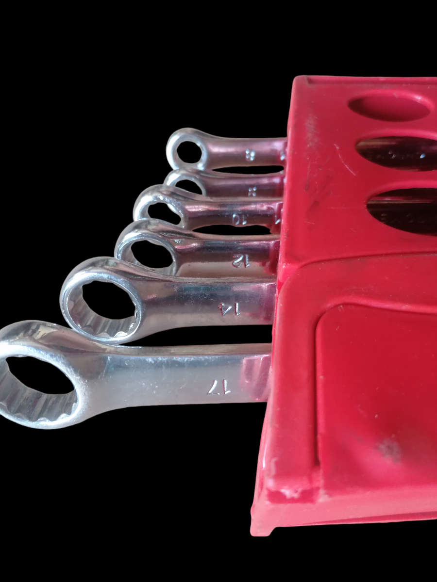 Brand New USA Standard 6 Piece Spanner Set + Holder