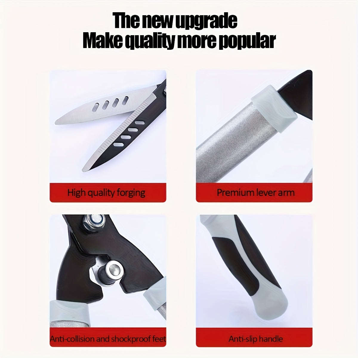 Modern 1-Pack Heavy Duty Pruning Shears With Non-Slip Handles, Metal Garden Pruning Shears For Fruit