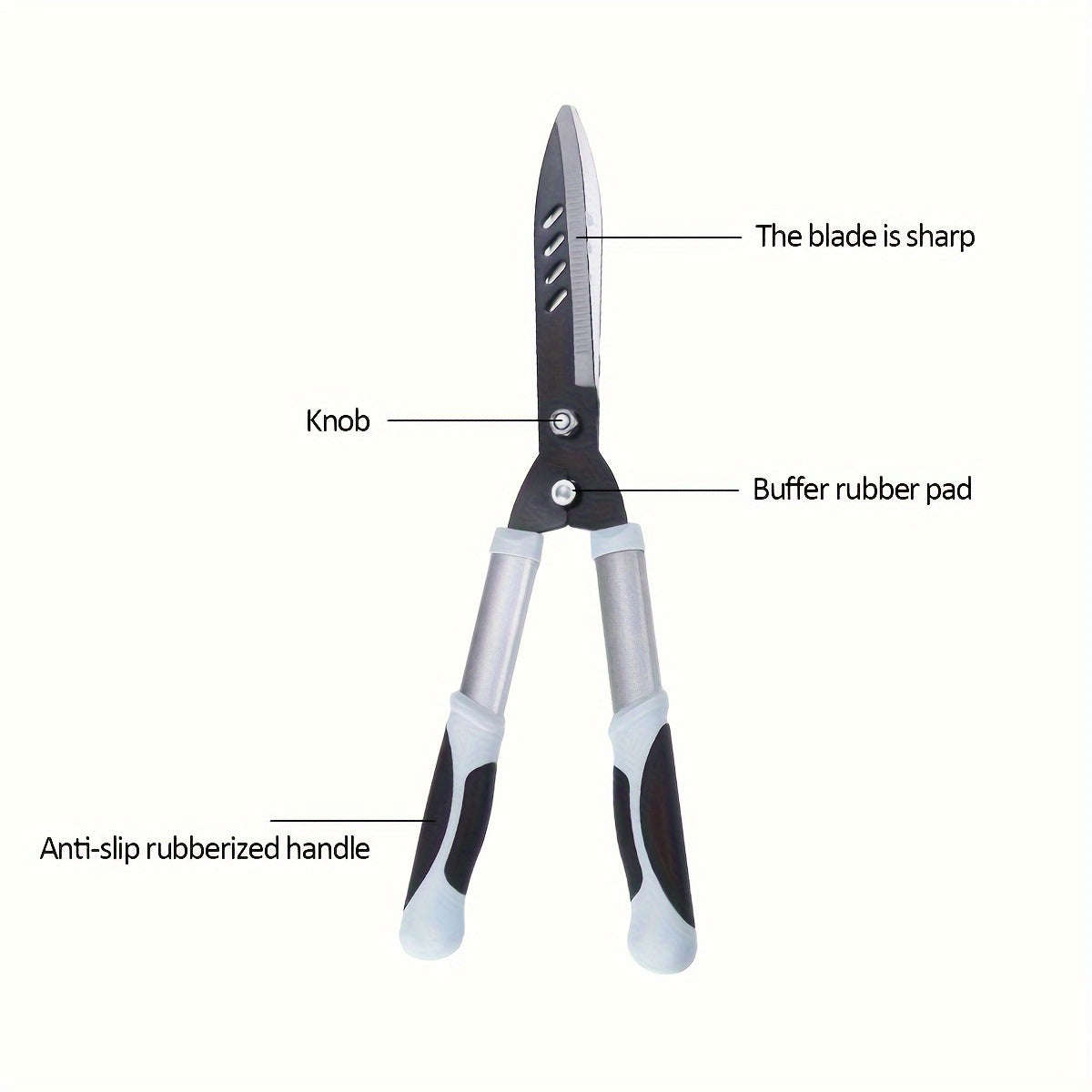 Modern 1-Pack Heavy Duty Pruning Shears With Non-Slip Handles, Metal Garden Pruning Shears For Fruit